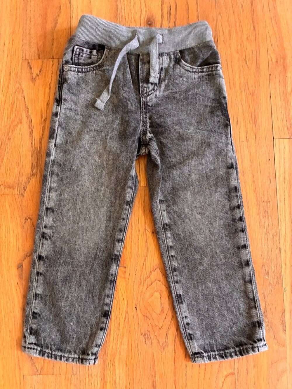 Gap Toddler 3 Slim Gray Acid Wash Pull-On Jeans NWT